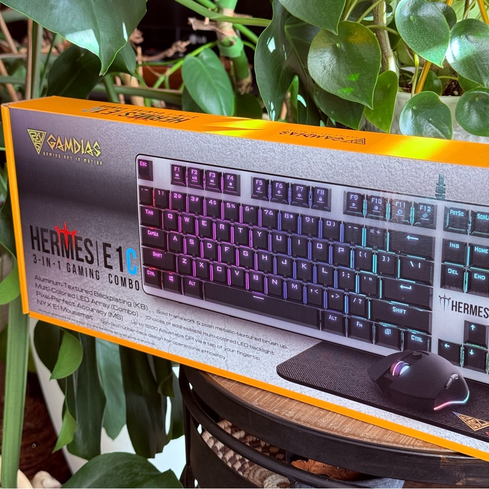 Never Used Gamdias Gaming Hermes E1C 3-in-1 Combo Mouse and Keyboard